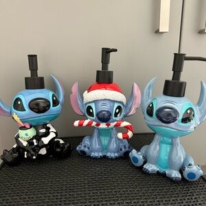 Set of 3 Stitch Hand Soap Dispensers